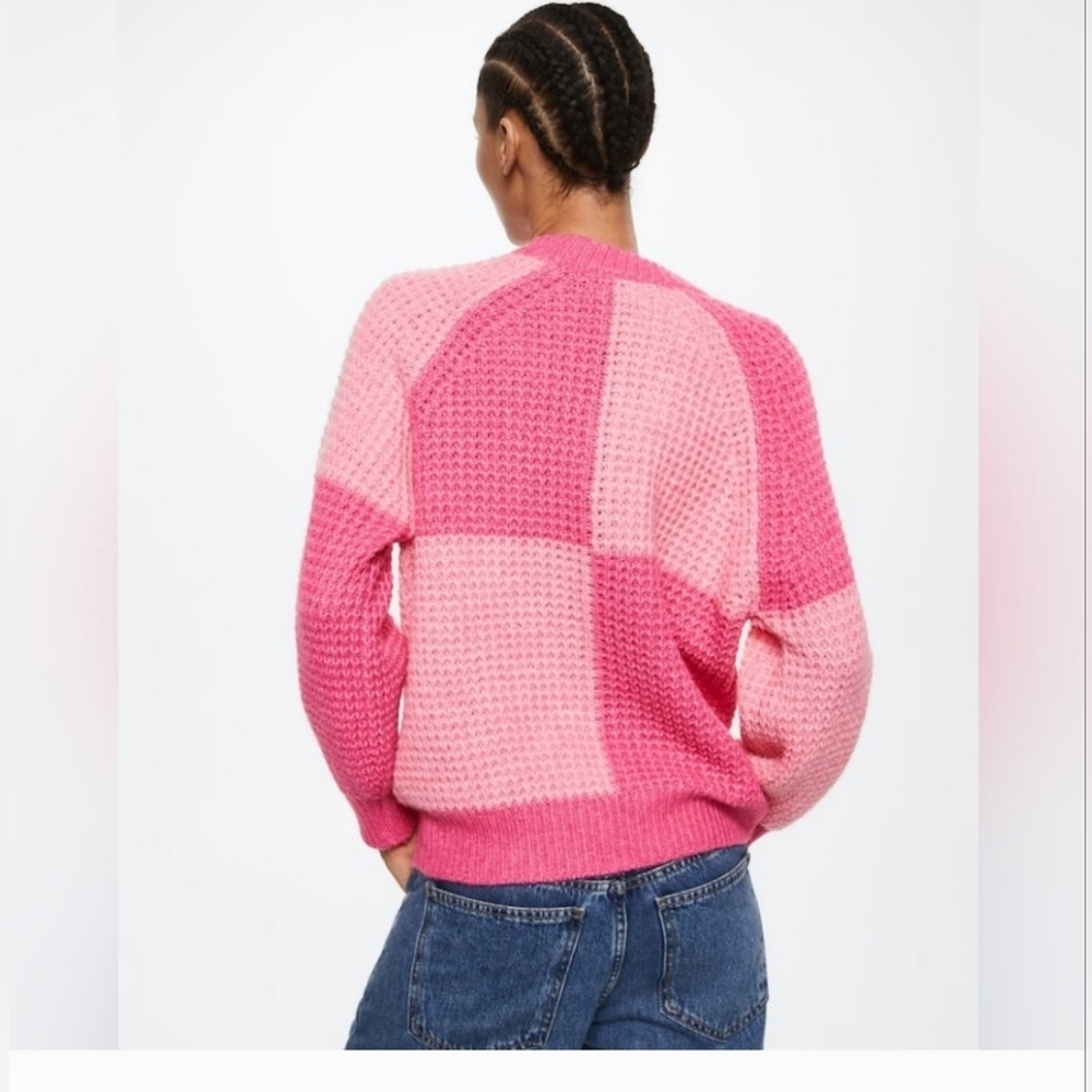 MANGO REVERSE KNIT SWEATER - Picture 3 of 3